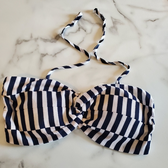 L’ATISTE by Amy Navy Blue & White Stripe Bikini Top - Picture 10 of 10